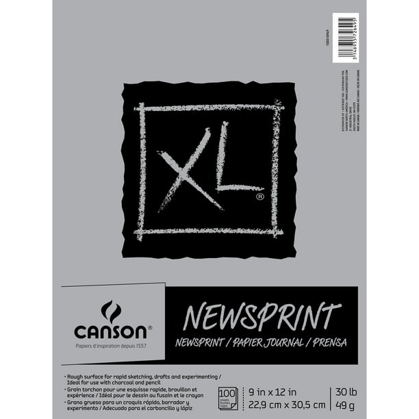 Canson XL Rugueux Papier Journal Tampon 9" X 12" - 100 Feuilles
