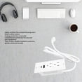 thumbnail image 4 of Recessed Power Strip with USB C and USB A Outlets, Flush Mount Desk Outlet Socket with 1.5m Power Cord, Type 16 Wire Embedded USB Socket for Furniture, Side Table, End Table, 4 of 7