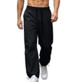 thumbnail image 4 of SOOMLON Mens Cargo Pants Elastic Waist Big and Tall Hiking Pants Adjustable Travel Pants with Pockets Casual Clothes, 4 of 9