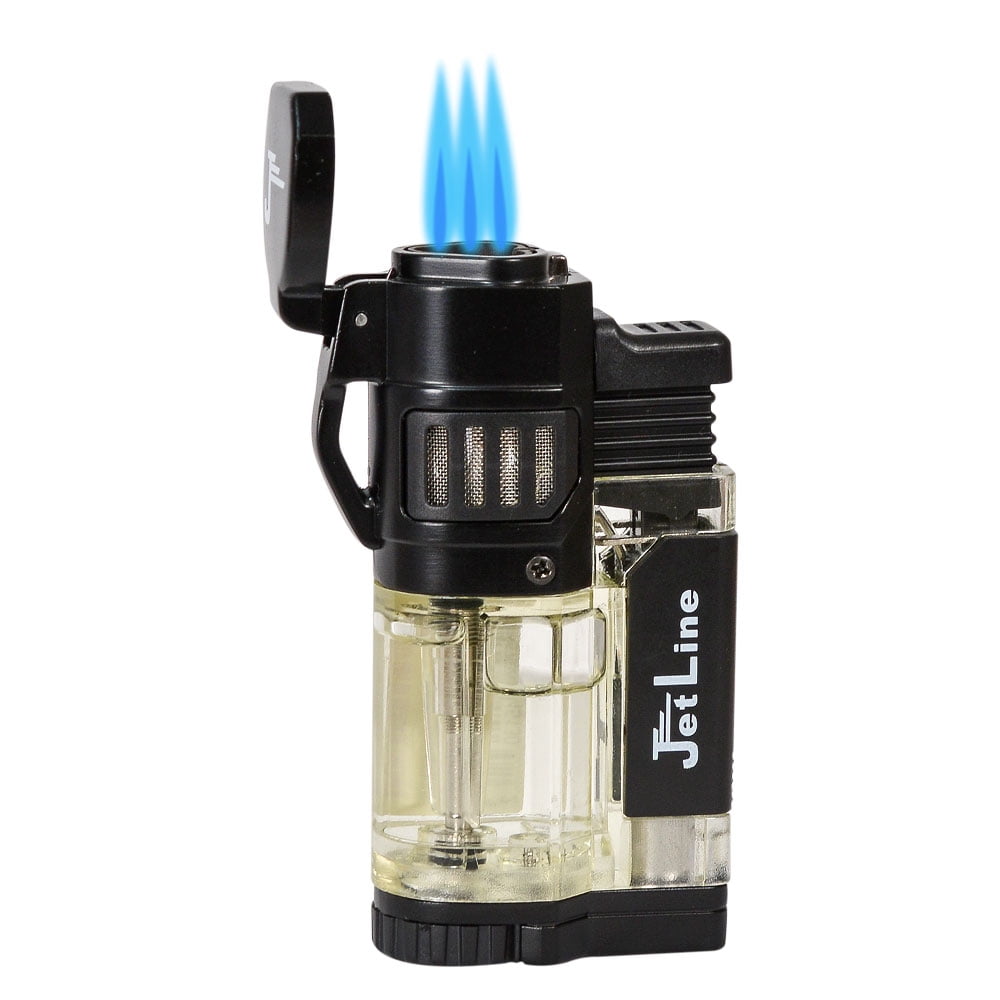 Jetline Diego Triple Torch Cigar Lighter Black