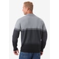 thumbnail image 2 of KingSize Men's Big & Tall Quarter Zip Mock Neck Lightweight Sweater, 2 of 5