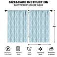 thumbnail image 2 of Blackout Kids Curtains,Light Blue Geometric Quatrefoil Pattern Childrens Insulated Curtains Set Of 2,Bedroom Essentials,Toddler Room Decor 42x63in(106x160cm), 2 of 5