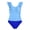Blue, variant on Girls Floral One Piece Swimsuit with Padded Cups â Tummy Control Criss Cross Bathing Suit for â Modest Full Coverage Summer Beach Wear, Quick Dry (Yellow/14Y)