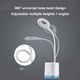 thumbnail image 5 of Lámpara de escritorio LED para protección ocular | Luz de lectura con clip recargable por USB | Brillo ajustable | Diseño de cuello de cisne | Sin parpadeo | Ahorro de energía | 1 paquete |, 5 of 5
