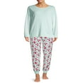thumbnail image 2 of CHOK Pantalon de Sommeil à Revers pour Femmes, 2 of 5