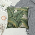 thumbnail image 2 of Nawypu  Tropical Palm Leaves Throw Pillow Cover Banana Jungle Leaf Floral Pattern Fabric for Couch Bed Sofa Car Waist Cushion Cover Pillow Case, 2 of 5
