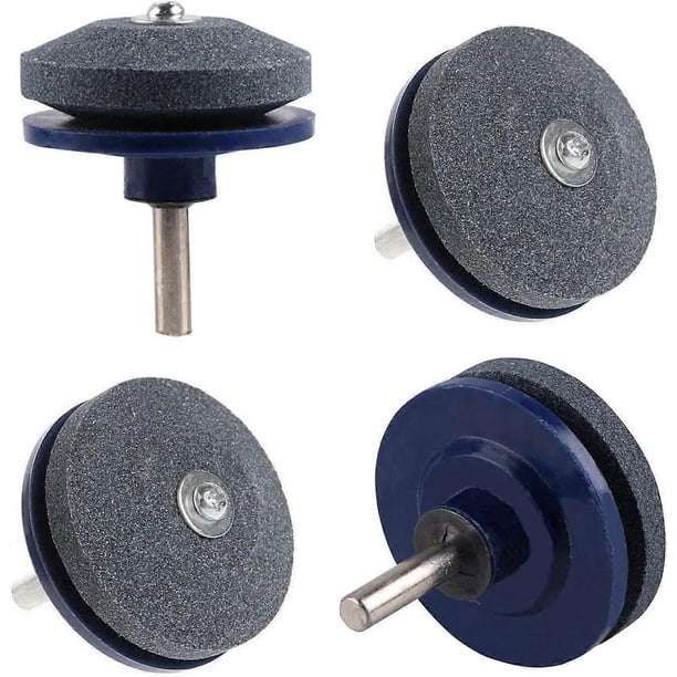 ZHAOCHENG Afilador de cuchillas para cortadora de césped, paquete de 4, herramienta equilibradora universal para jardín y patio, para taladro eléctrico, taladro manual (paquete de 4)