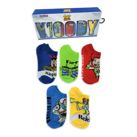 

Disney Women’s Toy Story No-Show Socks Box Set 5-Pack Size 4-10