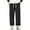 Black, variant on Plebaso Men's Athletic Pants Open Bottom Loose Sweatpants Casual Drawstring Wide Leg Trousers with Pockets