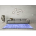thumbnail image 3 of Ahgly Company Machine Washable Indoor Square Persian Blue Traditional Area Rugs, 5' Square, 3 of 4