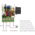 SCR Speed Controller 2000W 25A Motor Speed Regulator, High Efficiency