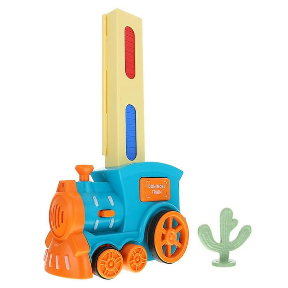1 Set Domino Electric Train Toy Domino Game Toy Dominoes Train Toy Funny Kids Toy