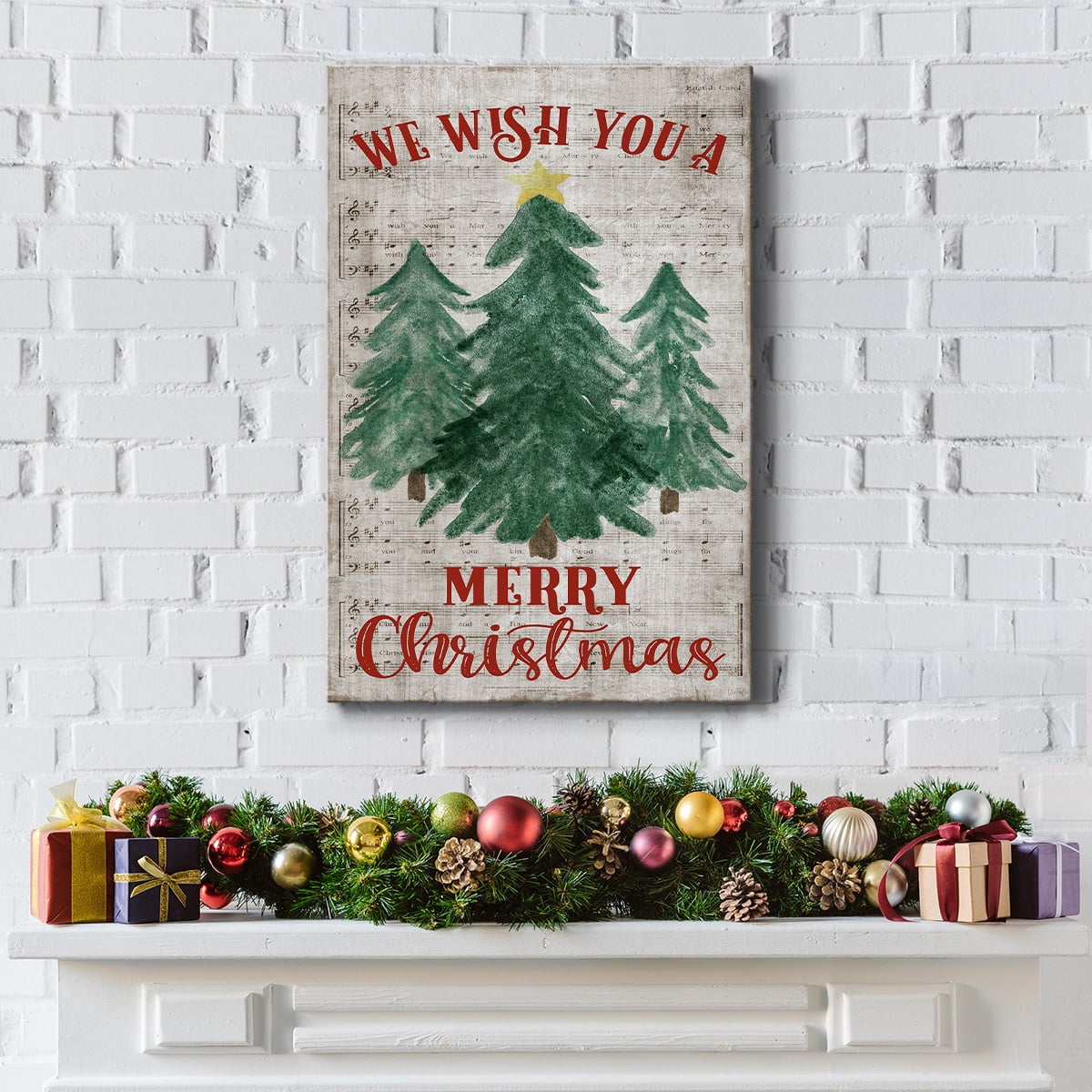 We Wish You A Merry Christmas- Gallery Wrapped Canvas