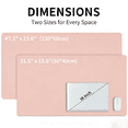 thumbnail image 2 of PU Leather Desk Pad, Non-Slip Waterproof Desk Mat, Large Office Mouse Pad, Full Coverage Desk Blotter Mat with Strap, Writing & Mouse Pad for Office & Home(Light Pink, 31.5”x15.7”), 2 of 8