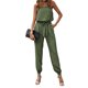 thumbnail image 1 of Txlixc Mono largo de verano para mujer, sin tirantes, con hombros descubiertos, mono de una pieza con cinturón Txlixc Estilo de ocio, 1 of 5