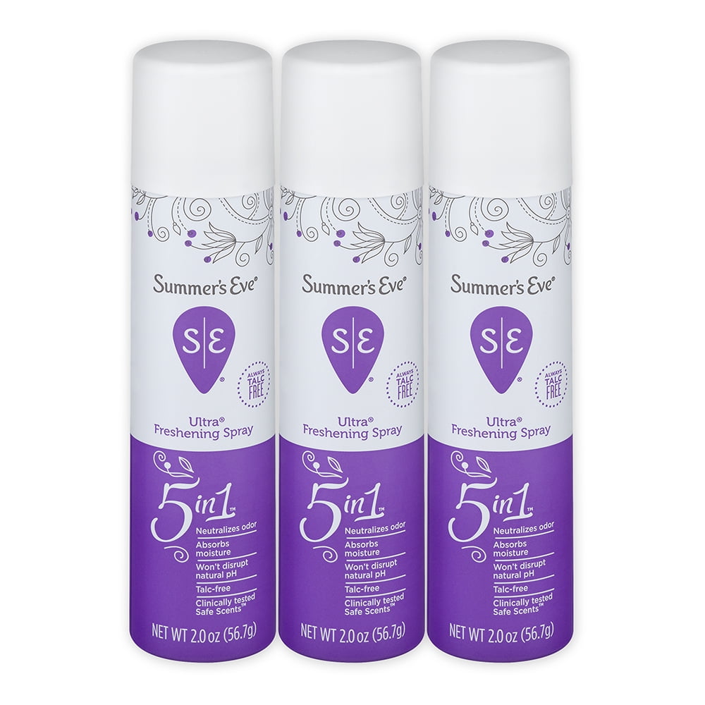 Summer's Eve Feminine Deodorant Freshening Spray, Ultra, 2 FL OZ, 3