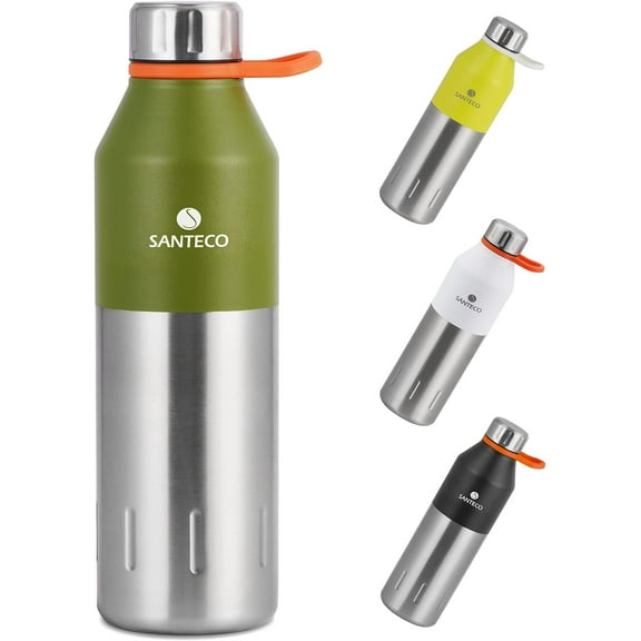 Santeco Stainless Steel Kola Water Bottle 17 fl oz, Green
