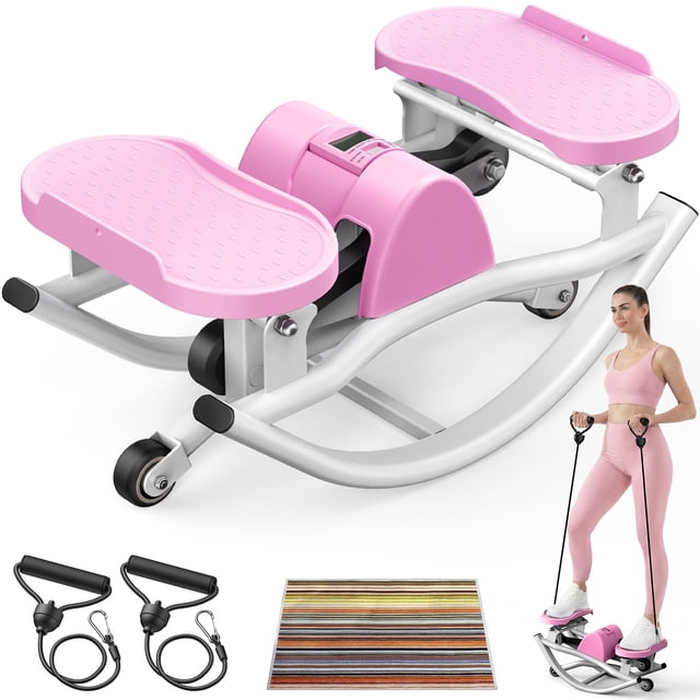 Stepper STYNGT con balanceo 3D y bandas de resistencia, 113 kg
