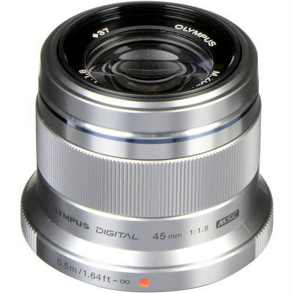 Olympus M.Zuiko Objectif Numérique 45mm F1.8, pour Appareils Photo Micro Quatre Tiers (Argent)