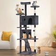 thumbnail image 4 of NiamVelo 70 inch Cat Tree Tower Furniture Cat Condo with Scratching Post for Indoor Kittens, Ashy, 4 of 8