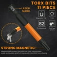 thumbnail image 5 of Tonsiki T20 Torx Bit Set with Bit Holder, 11pcs Impact Grade Security Torx Bit Set ,T20 Torx Screwdriver Bit, 5 of 8