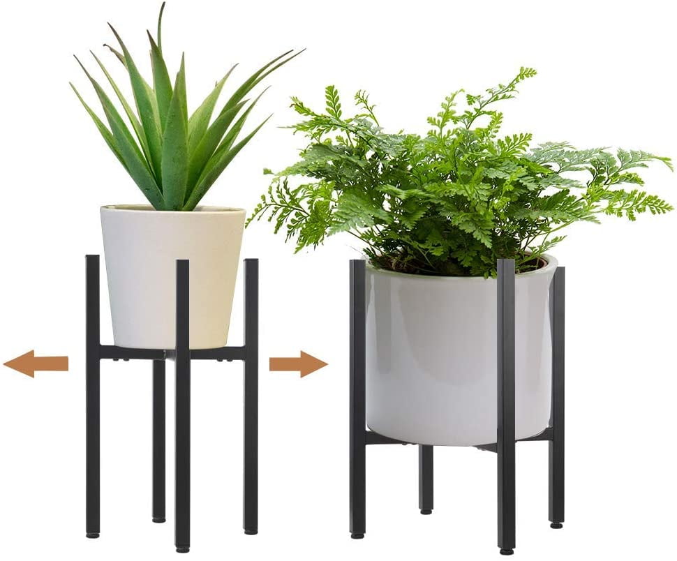 Multiple Sizes Century Indoor Plant Stand Wood POT NOT INCLUDED Adjustable for pots from 8 to 9,8 Inches Modern Wooden Potted Planter Holder