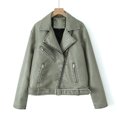 thumbnail image 4 of HH TRAF Moda femenina Cuello vuelto Cremallera Manga larga Bolsillos Abrigos sólidos Otoño Mujer Chaqueta casual Abrigos Ropa de calle Mujer, 4 of 4