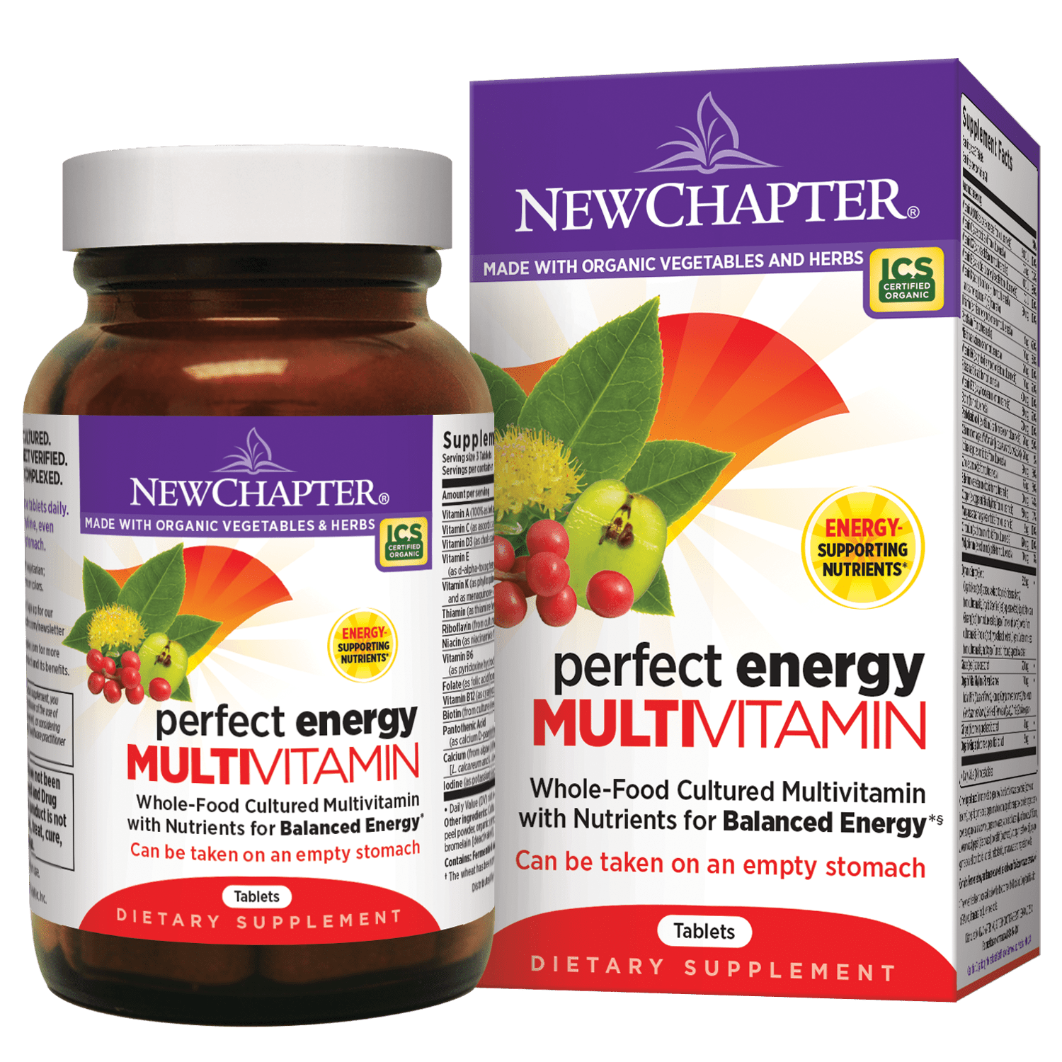 New Chapter Perfect Energy Multivitamin Tablets, 96 Ct