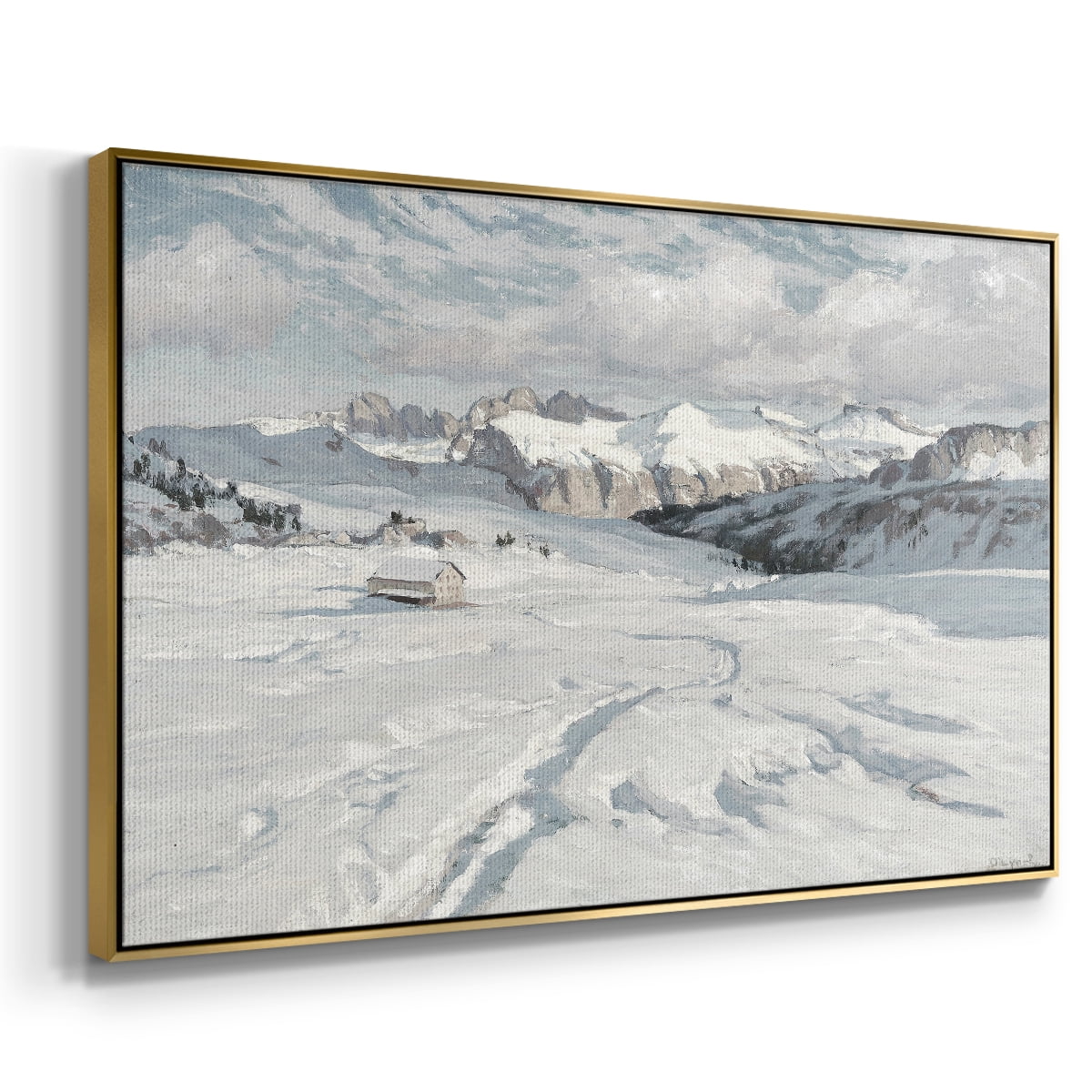 Vintage Landscape-CCLXVIII By Wexford Home Framed in Gold Wood Gallery Wrapped Canvas 17 in. x 25 in.