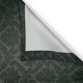thumbnail image 3 of Ambesonne Dark Grey Kitchen Curtains, Medieval Damask Motifs, 55"x39", Black Grey, 3 of 3