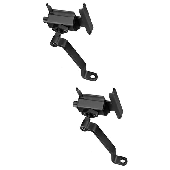 Masteelf 2 pcs  Mountain Bike Cell Phone Holder Phone Stand Aluminum Alloy Phone Bracket