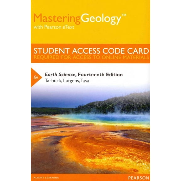 Earth Science MasteringGeology Access Code