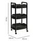 thumbnail image 4 of Carrito Organizador Multiusos Happyware 3 Niveles plástico 28cm x 40cm x 74cm, 4 of 4