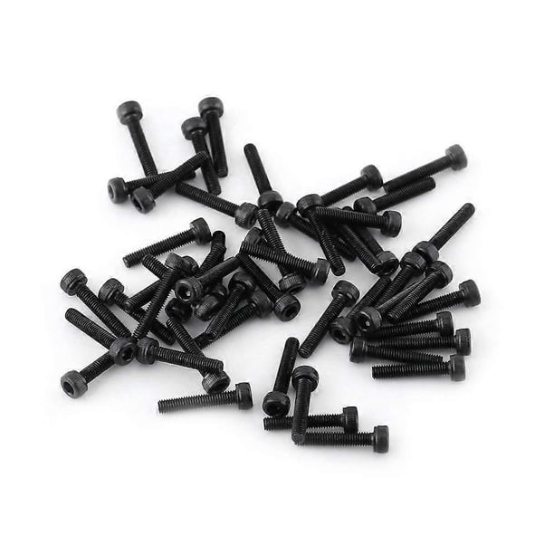 M3 Alloy Steel M3 x 4-50mm Hexagon Socket Head Cap Screw Bolt Assortment Kit (M3*16mm, Fully Threaded-50pcs)