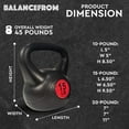 thumbnail image 3 of BalanceFrom Set of 3 Vinyl Kettlebell with 10-, 15-, and 20-Pound Weights, 3 of 9