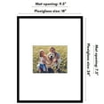 thumbnail image 4 of Americanflat 18x24 Poster Frame with Polished Plexiglass with 10x8 Mat Display Photo Streamline Thin - Black, 4 of 8