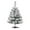 White/(with lights), variant on Christmas Tree 35.43inch White Artificial Christmas Tree Frosted Snow Flocked Christmas Pines Tree With Metal Stand And 200-Lush Branch Tips Easy Assembly for Indoor Outdoor Holiday Home Decor