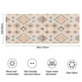 thumbnail image 3 of Beige Boho Ethnic Geometric Pattern Bathroom Rugs Mat,Non Slip Microfiber Bathroom Rug,Rubber Backing,Soft Bathroom Mats for Bathroom Floor,Tub and Shower,60x24in(150x60cm), 3 of 4