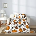 thumbnail image 3 of Sport Ball Basketball Soccer Football Baseball Throw Blanket Soft Bed Bedding Warm Cozy Plush Flannel Fleece Blankets Gifts for Boys Teens Men, Sofa Couch Bedroom Home Decor, 80"x60", 3 of 5