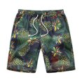 thumbnail image 7 of JAJAHO Mens Hawaiian Sports Shorts Quick Dry Loose Fit Casual Drawstring Tropical Print Summer Beach Shorts Trendy Bottoms, 7 of 7