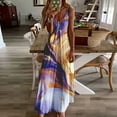 thumbnail image 3 of XVJRHAK Sundresses for Women 2024 Long Dress Camisole Casual V Neck Women's Tank Maxi Print Sleeveless Women's Dress (Purple,XL), 3 of 5