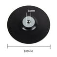 thumbnail image 2 of 4Inch 100Mm Backing Pad Fibre Disc M10 Thread with Lock Nut for Angle Grinder Black, 2 of 8