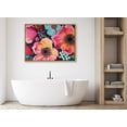 thumbnail image 6 of Kate and Laurel Sylvie Preppy Boho Aesthetic Colorful Floral Group Framed Canvas Wall Art by The Creative Bunch Studio, 31.5x41.5 Natural, Bright Colorful Flower Art for Wall, 6 of 7