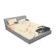 thumbnail image 2 of Ambesonne Vintage Fitted Sheet & Pillow Sham Set, Old Fashioned Car Art, Queen, Beige Black, 2 of 2
