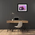 thumbnail image 3 of Grayscale 24x19 Black Ornate Wood Framed with Double Matting Museum Art Print Titled - Paint Closeup III, 3 of 4