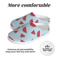 thumbnail image 6 of Disketp Watermelon Women's Men's Slippers Plush Slip-On House Slipper for Winter Indoor Soft Cushion Non-slip Fluffy Slides Slippers-39/40, 6 of 7