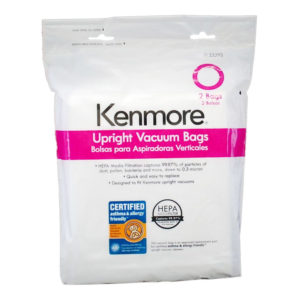 Kenmore 53293 Vacuum HEPA Bag, Type O, 2pack Genuine Original