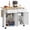 2 Drawers 4 Doors White, variant on Walsunny Kitchen Islands Carts with Drop Leaf Table 2 Drawers 5 Wheels 4 Magnetic Doors Rolling Storage Cabinet White