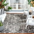 thumbnail image 2 of SAFAVIEH Courtyard Taegan Floral Indoor/Outdoor Area Rug, Black/Beige, 6'7" x 9'6", 2 of 10