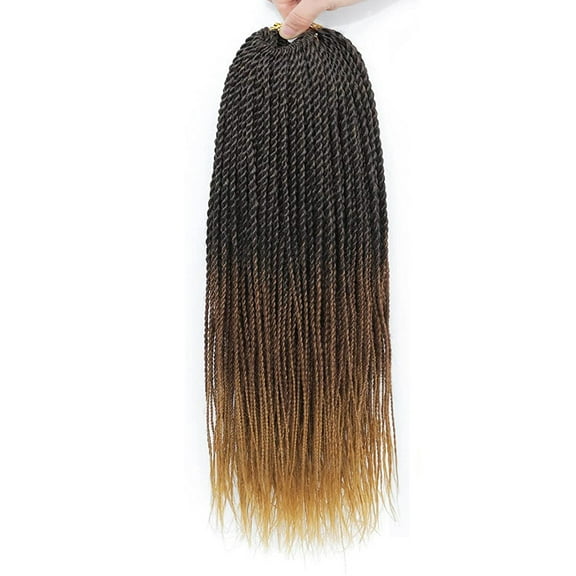 XmhyTop 18inch 6-Pack Pre-Looped Goddess Box Braids Crochet Hair, Synthetic Braiding Extensions, Easy Install for Protective Styles, Women's Hair Accessories，E